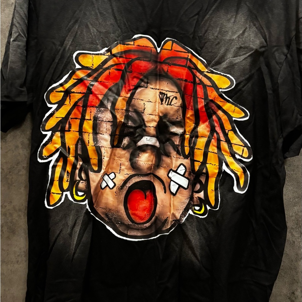 ROMWE Black V-Neck T-Shirt